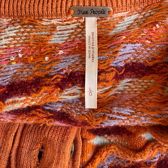 Free People Orange Sweater - Picture 5 of 6